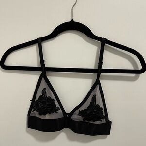 Elegant Black Lace Bralette